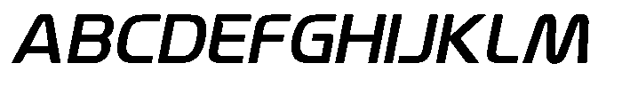 Qubix Italic Font UPPERCASE