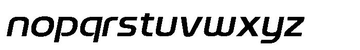 Qubix Italic Font LOWERCASE