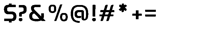 Qubix Regular Font OTHER CHARS