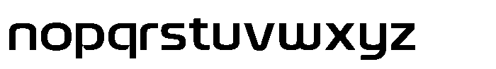 Qubix Regular Font LOWERCASE