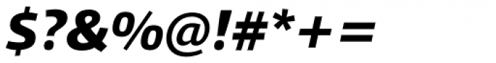Qubo ExtraBold Italic Font OTHER CHARS