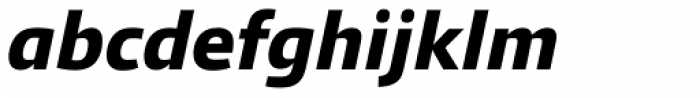 Qubo ExtraBold Italic Font LOWERCASE