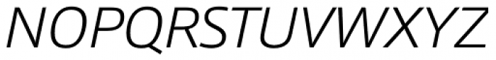 Qubo ExtraLight Italic Font UPPERCASE
