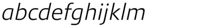 Qubo ExtraLight Italic Font LOWERCASE