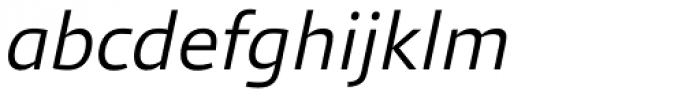 Qubo Light Italic Font LOWERCASE