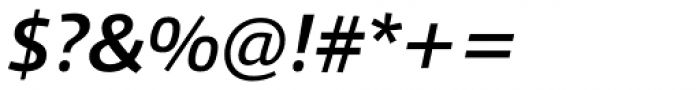 Qubo Medium Italic Font OTHER CHARS