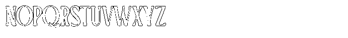 Qucceng Inked Outline Font UPPERCASE