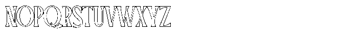Qucceng Regular Outline Font UPPERCASE