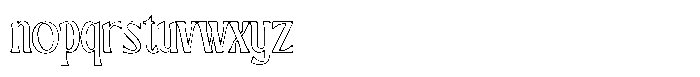 Qucceng Regular Outline Font LOWERCASE