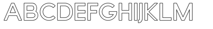 Qudro Outline Font UPPERCASE