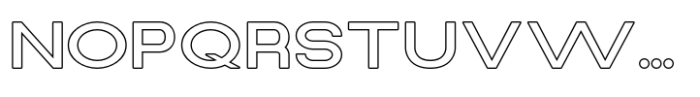 Qudro Outline Font LOWERCASE