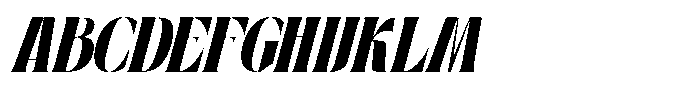 Quealio Italic Font UPPERCASE