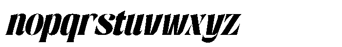 Quealio Italic Font LOWERCASE