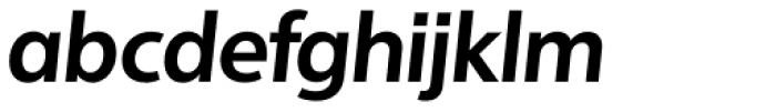 Quebec Serial ExtraBold Italic Font LOWERCASE