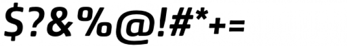 Quebra Demi Bold Italic Font OTHER CHARS