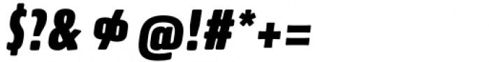 Quebra Ex Condensed Bold Italic Font OTHER CHARS