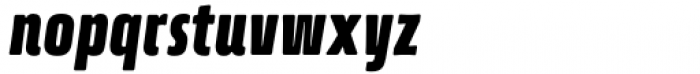 Quebra Ex Condensed Semi Bold Italic Font LOWERCASE