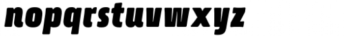 Quebra Ex Condensed Ultra Bold Italic Font LOWERCASE