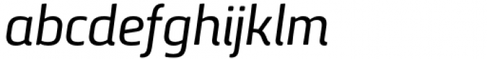 Quebra Italic Font LOWERCASE