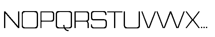 Quedora Extralight Font UPPERCASE