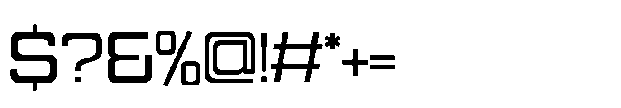 Quedora Regular Font OTHER CHARS