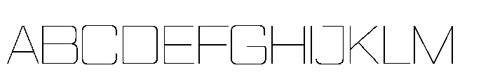 Quedora Thin Font UPPERCASE