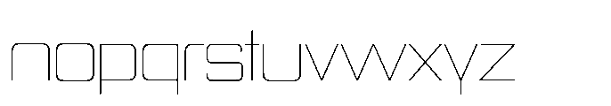 Quedora Thin Font LOWERCASE