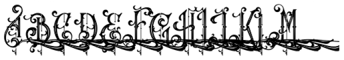 Queen Victoria Inine Swash Font UPPERCASE