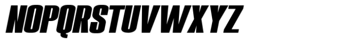 Queency Oblique Font UPPERCASE