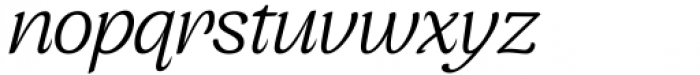 Queens Pro Light Italic Font LOWERCASE