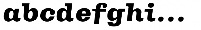 Queensberry Heavy Italic Font LOWERCASE
