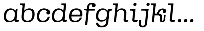 Queensberry Light Italic Font LOWERCASE