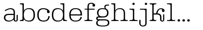 Queensberry Thin Font LOWERCASE