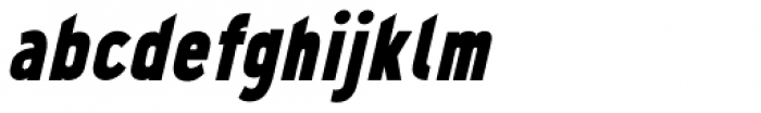 Quenbach Black Condensed Italic Font LOWERCASE