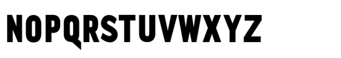 Quenbach Black Condensed Font UPPERCASE