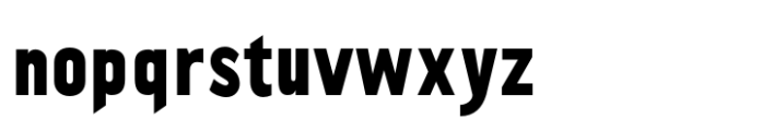 Quenbach Black Condensed Font LOWERCASE