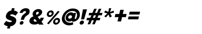 Quenbach Black Italic Font OTHER CHARS