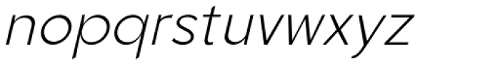Quenbach Light Italic Font LOWERCASE
