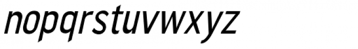 Quenbach Medium Condensed Italic Font LOWERCASE