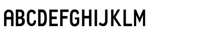Quenbach Semi Bold Condensed Font UPPERCASE