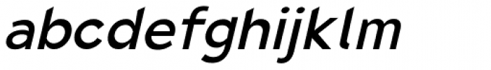 Quenbach Semi Bold Italic Font LOWERCASE