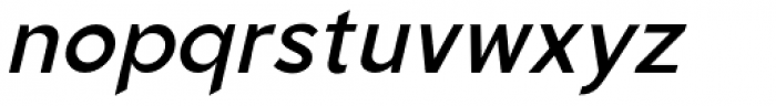 Quenbach Semi Bold Italic Font LOWERCASE
