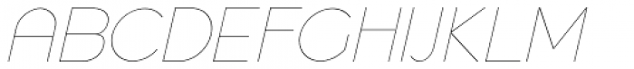 Quenbach Thin Italic Font UPPERCASE