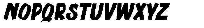 Quengo Slant Regular Font UPPERCASE