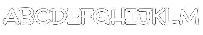 Quenisha Outline Font UPPERCASE