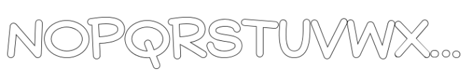Quenisha Outline Font UPPERCASE