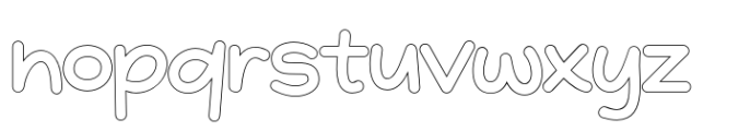 Quenisha Outline Font LOWERCASE