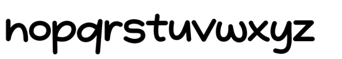 Quenisha Regular Font LOWERCASE