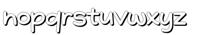 Quenisha Shadow Font LOWERCASE
