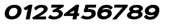 Quenova Black Expanded Italic Font OTHER CHARS